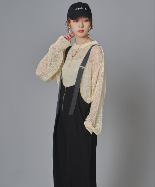 terrace(テラス)の「フロントジップツータックサロペット(サロペット/オーバーオール・レディース・チャコール/ブラック/オリーブ・FREE)」の20枚目の写真