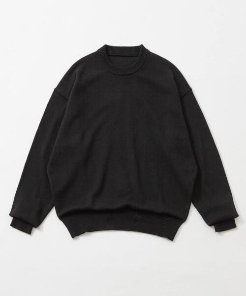 URBAN RESEARCH(アーバンリサーチ)の「COTTON CASHMERE CREW NECK KNIT(ニット/セーター・メンズ・ブラック/ブラウン/レッド・MEDIUM/LARGE)」の2枚目の写真