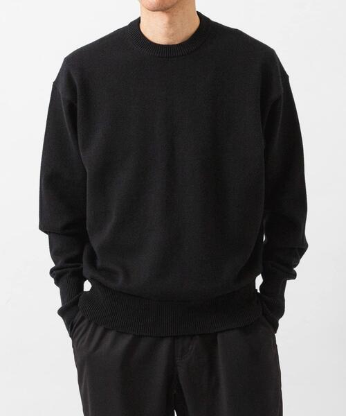 URBAN RESEARCH(アーバンリサーチ)の「COTTON CASHMERE CREW NECK KNIT(ニット/セーター・メンズ・ブラック/ブラウン/レッド・MEDIUM/LARGE)」の4枚目の写真