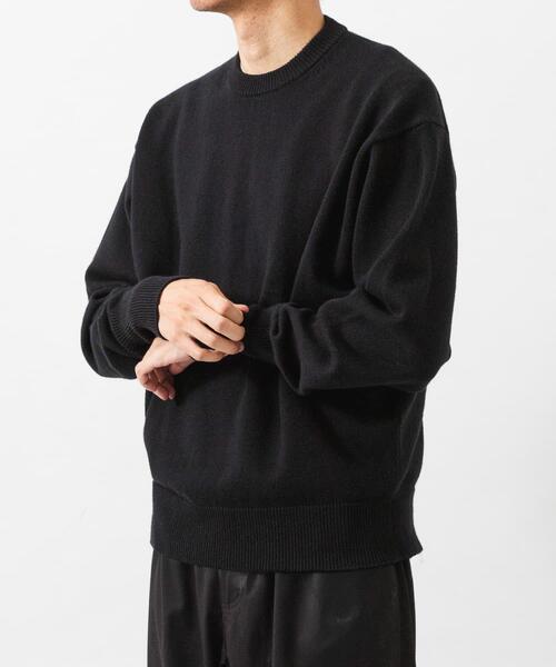 URBAN RESEARCH(アーバンリサーチ)の「COTTON CASHMERE CREW NECK KNIT(ニット/セーター・メンズ・ブラック/ブラウン/レッド・MEDIUM/LARGE)」の5枚目の写真