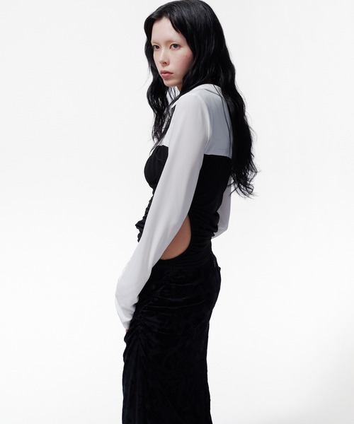 THINGS THAT MATTER(シングス ザット マター)の「【ZOZOTOWN限定】JERSEY BODYSUIT / ジャージー ボディースーツ(Tシャツ/カットソー・レディース・ホワイト/ホワイト×ブラック/ブラック・FREE)」の16枚目の写真