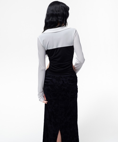 THINGS THAT MATTER(シングス ザット マター)の「【ZOZOTOWN限定】JERSEY BODYSUIT / ジャージー ボディースーツ(Tシャツ/カットソー・レディース・ホワイト/ホワイト×ブラック/ブラック・FREE)」の17枚目の写真