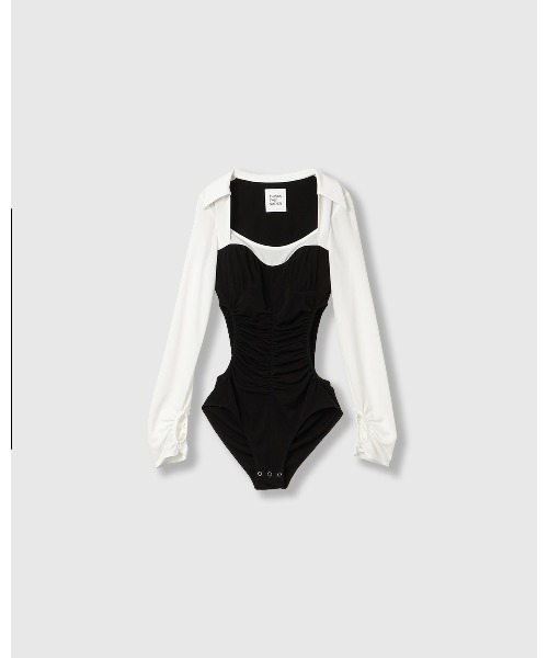 THINGS THAT MATTER(シングス ザット マター)の「【ZOZOTOWN限定】JERSEY BODYSUIT / ジャージー ボディースーツ(Tシャツ/カットソー・レディース・ホワイト/ホワイト×ブラック/ブラック・FREE)」の20枚目の写真