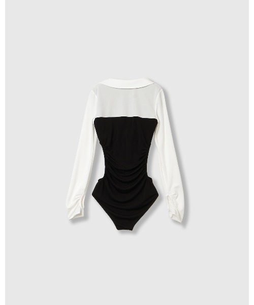 THINGS THAT MATTER(シングス ザット マター)の「【ZOZOTOWN限定】JERSEY BODYSUIT / ジャージー ボディースーツ(Tシャツ/カットソー・レディース・ホワイト/ホワイト×ブラック/ブラック・FREE)」の21枚目の写真