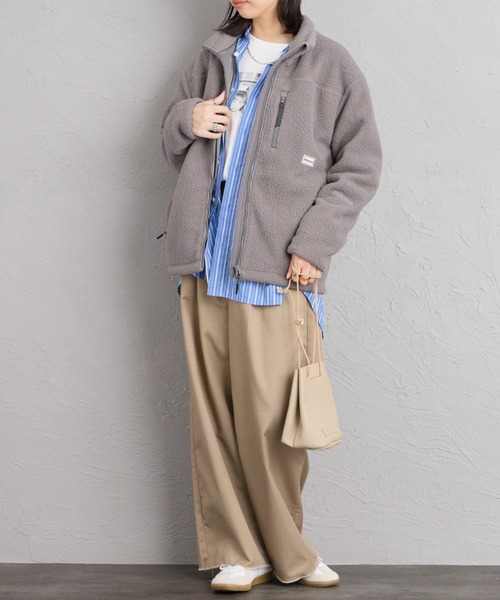 MARMOT（マーモット）の「【WEB先行予約】[Marmot/マーモット] 別注 ATT ボアフリースジャケット（ブルゾン・レディース・ブラック/グレー/ベージュ・XL/S/L/M）」の6枚目の写真