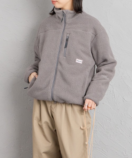 MARMOT（マーモット）の「【WEB先行予約】[Marmot/マーモット] 別注 ATT ボアフリースジャケット（ブルゾン・レディース・ブラック/グレー/ベージュ・XL/S/L/M）」の13枚目の写真