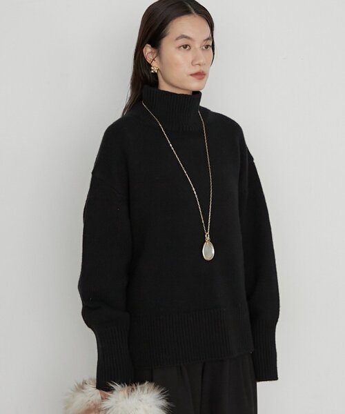 LOUNGEDRESS(ラウンジドレス)の「《イージーケア/セットアップ可》ヤクウールハイネックニット(ニット/セーター・レディース・オフホワイト/グレー/ブラック・FREE)」の17枚目の写真