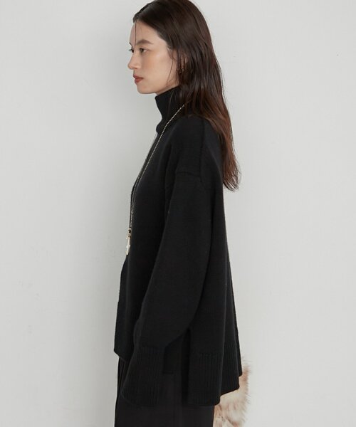 LOUNGEDRESS(ラウンジドレス)の「《イージーケア/セットアップ可》ヤクウールハイネックニット(ニット/セーター・レディース・オフホワイト/グレー/ブラック・FREE)」の18枚目の写真
