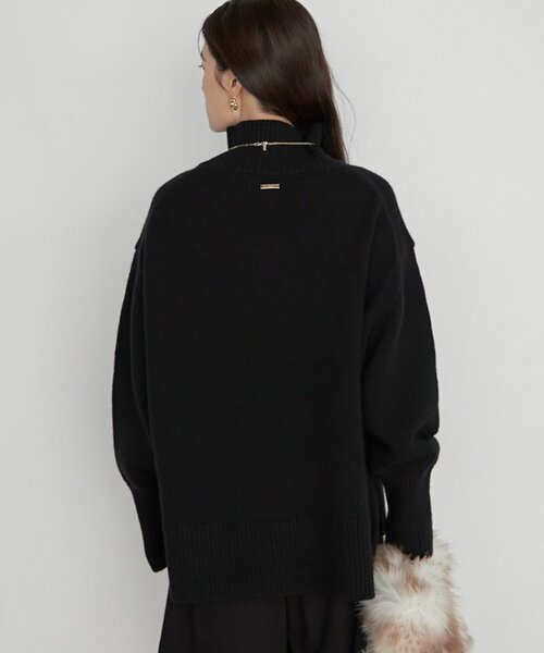 LOUNGEDRESS(ラウンジドレス)の「《イージーケア/セットアップ可》ヤクウールハイネックニット(ニット/セーター・レディース・オフホワイト/グレー/ブラック・FREE)」の19枚目の写真