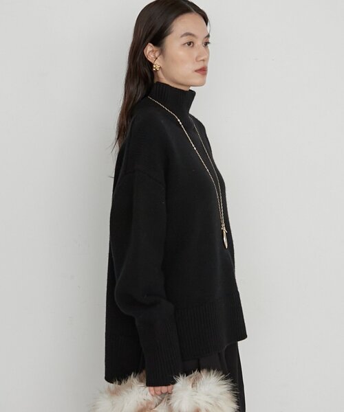 LOUNGEDRESS(ラウンジドレス)の「《イージーケア/セットアップ可》ヤクウールハイネックニット(ニット/セーター・レディース・オフホワイト/グレー/ブラック・FREE)」の20枚目の写真