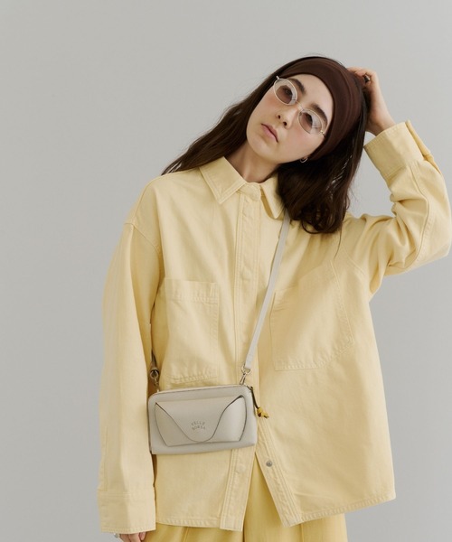PELLEBORSA(ペレボルサ)の「お財布ポシェット Very Goods 7205(ショルダーバッグ・レディース・グリーン/グレー/アイボリー・FREE)」の4枚目の写真
