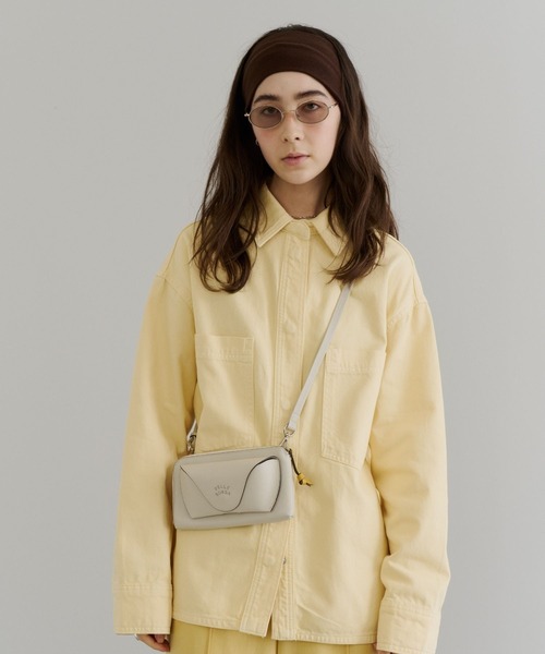 PELLEBORSA(ペレボルサ)の「お財布ポシェット Very Goods 7205(ショルダーバッグ・レディース・グリーン/グレー/アイボリー・FREE)」の6枚目の写真