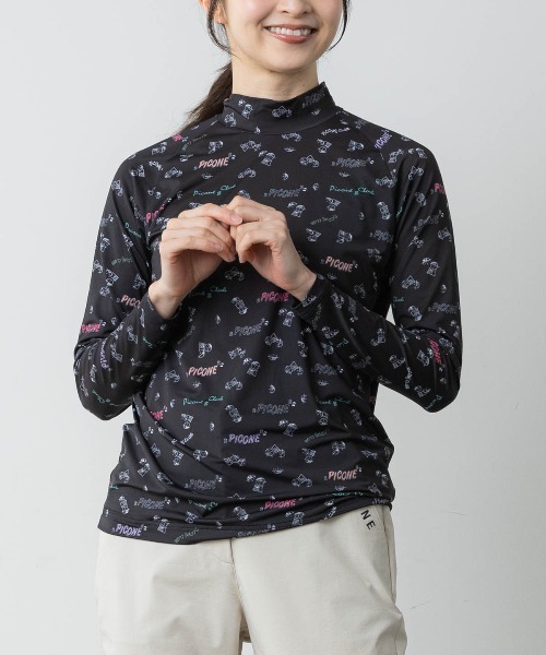 Picone CLUB(ピッコーネクラブ)の「UV速乾総柄プルオーバー(その他トップス・レディース・ブラック/ホワイト・13号/11号/9号)」の7枚目の写真