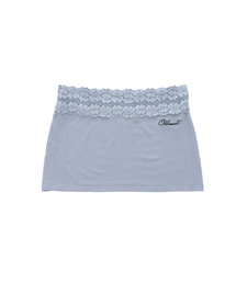 MONO LACE SKIRT BLUE