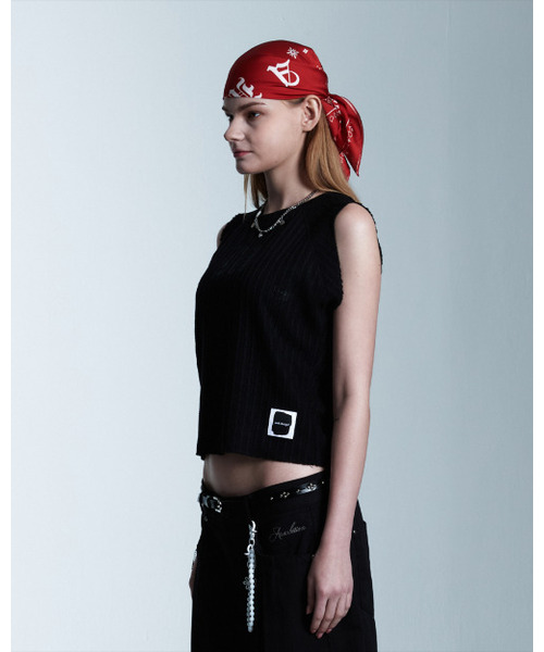 AAMBITION(アアンビション)の「AMBロゴスリーブレス(ブラック)(Tシャツ/カットソー・レディース・その他・FREE)」の2枚目の写真