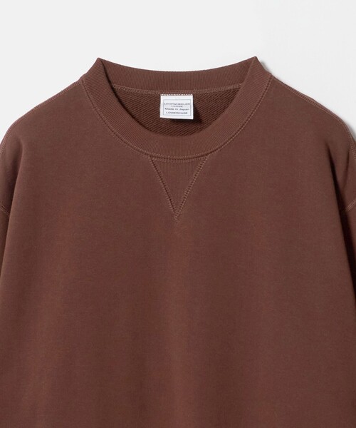 LOOPWHEELER（ループウィラー）の「＜LOOPWHEELER x LOWERCASE for UNITED ARROWS＞ クルーネック スウェット（Tシャツ/カットソー・メンズ・ダークブラウン/ブラック・XL/S/L/M）」の4枚目の写真