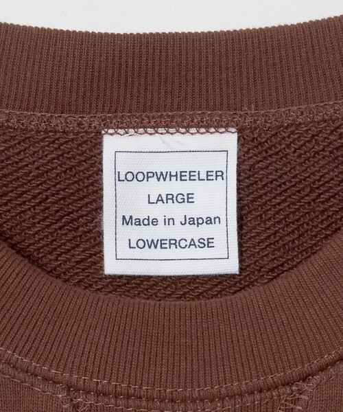 LOOPWHEELER（ループウィラー）の「＜LOOPWHEELER x LOWERCASE for UNITED ARROWS＞ クルーネック スウェット（Tシャツ/カットソー・メンズ・ダークブラウン/ブラック・XL/S/L/M）」の12枚目の写真