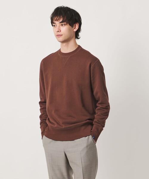 LOOPWHEELER（ループウィラー）の「＜LOOPWHEELER x LOWERCASE for UNITED ARROWS＞ クルーネック スウェット（Tシャツ/カットソー・メンズ・ダークブラウン/ブラック・XL/S/L/M）」の16枚目の写真