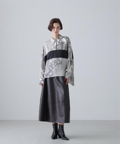 ADORE（アドーア）の「◆シティアトラスプリントブラウス（シャツ/ブラウス・レディース・ホワイト系その他・38）」の4枚目の写真