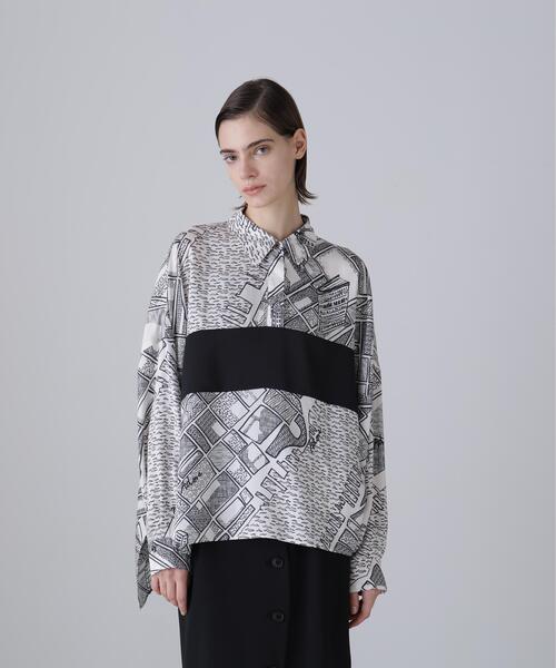 ADORE（アドーア）の「◆シティアトラスプリントブラウス（シャツ/ブラウス・レディース・ホワイト系その他・38）」の6枚目の写真