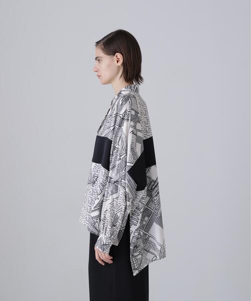 ADORE（アドーア）の「◆シティアトラスプリントブラウス（シャツ/ブラウス・レディース・ホワイト系その他・38）」の7枚目の写真