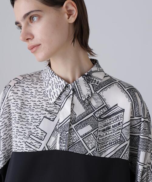 ADORE（アドーア）の「◆シティアトラスプリントブラウス（シャツ/ブラウス・レディース・ホワイト系その他・38）」の9枚目の写真