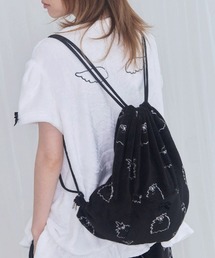 .KOM（ドットコム）の「A'GEM/9 × .kom 『FANCY CLUB/ファンシークラブ』Zzz DUSTY SALON PAJAMA GYM SACK/サロンパジャマジムサック（バックパック/リュック）」