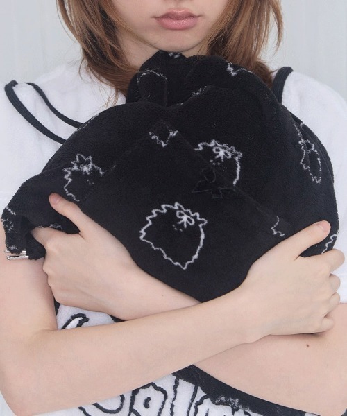 FANCY CLUB(ファンシークラブ)の「A'GEM/9 × .kom 『FANCY CLUB/ファンシークラブ』Zzz DUSTY SALON PAJAMA GYM SACK/サロンパジャマジムサック(バックパック/リュック・レディース・ブルー/ブラック・FREE)」の6枚目の写真