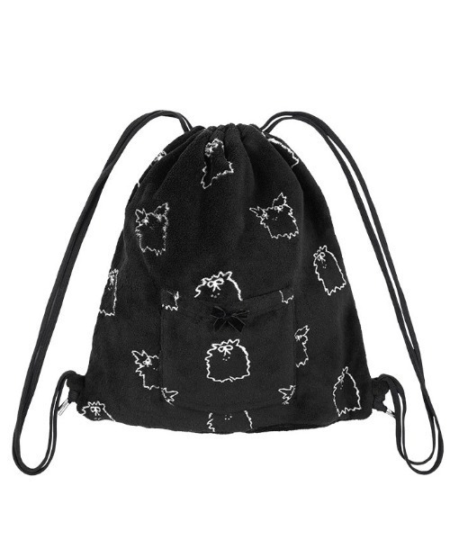 FANCY CLUB(ファンシークラブ)の「A'GEM/9 × .kom 『FANCY CLUB/ファンシークラブ』Zzz DUSTY SALON PAJAMA GYM SACK/サロンパジャマジムサック(バックパック/リュック・レディース・ブルー/ブラック・FREE)」の11枚目の写真