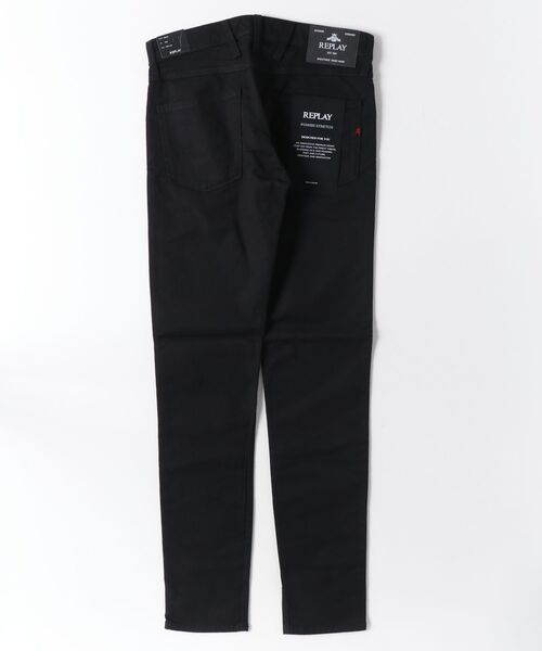 REPLAY（リプレイ）の「スリムフィットANBASS ストレッチブラックデニム（デニムパンツ・メンズ・ブラック・W29xL32/W30xL32/W31xL32/W32xL32/W33xL32/W34xL32/W28xL32）」の2枚目の写真