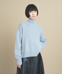 Relaxy Rich カシミヤ混 ハイネックニット