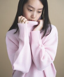 Relaxy Rich カシミヤ混 ハイネックニット