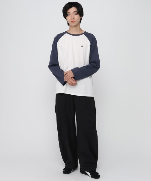 ALAND(エーランド)の「【UNISEX】ALAND/Aロゴラグランロングスリーブ(Tシャツ/カットソー・レディース・ネイビー/ブラック・SMALL/LARGE)」の12枚目の写真
