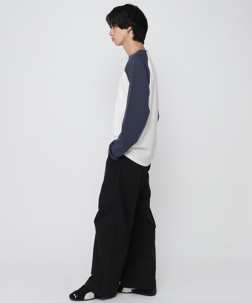 ALAND(エーランド)の「【UNISEX】ALAND/Aロゴラグランロングスリーブ(Tシャツ/カットソー・レディース・ネイビー/ブラック・SMALL/LARGE)」の14枚目の写真