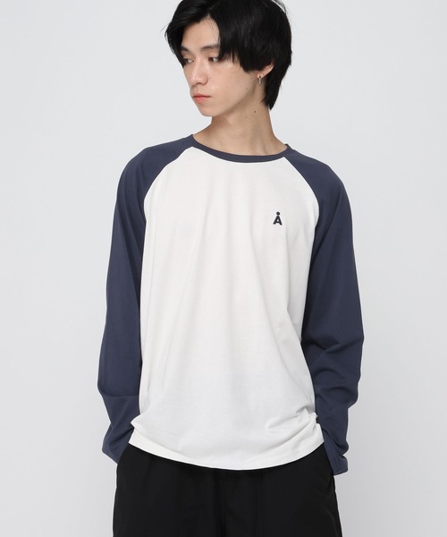 ALAND(エーランド)の「【UNISEX】ALAND/Aロゴラグランロングスリーブ(Tシャツ/カットソー・レディース・ネイビー/ブラック・SMALL/LARGE)」の16枚目の写真