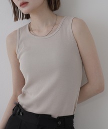 コットンリブタンクトップ