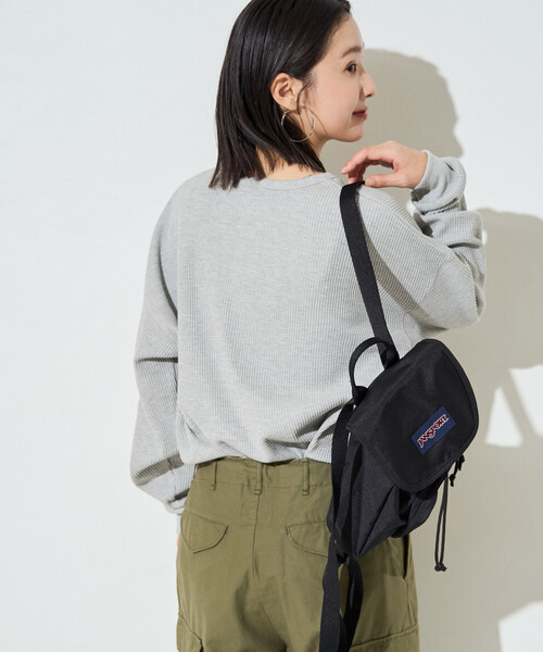 FREAK'S STORE(フリークスストア)の「限定展開 ヘビー ワッフル ヘンリーネック チュニック プルオーバー(Tシャツ/カットソー・レディース・オフホワイト/チャコールグレー/グレー/ブルーグリーン/ピンク/オリーブ/ブラウン・フリ-)」の11枚目の写真
