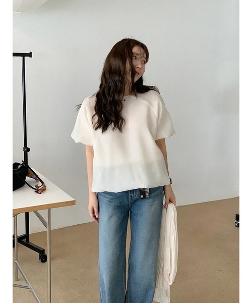 BLoomMe(ブルームミー)の「バルーンシルエットボリュームスリーブブラウス(シャツ/ブラウス・レディース・オフホワイト/ライトグレー・M)」の12枚目の写真