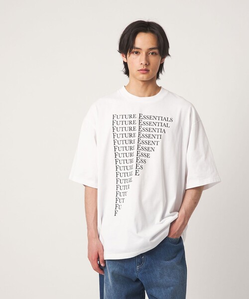 CITEN（シテン）の「＜CITEN＞FUTURE ESSENTIALプリントT（Tシャツ/カットソー・メンズ・ブラック/ホワイト・M/L）」の2枚目の写真