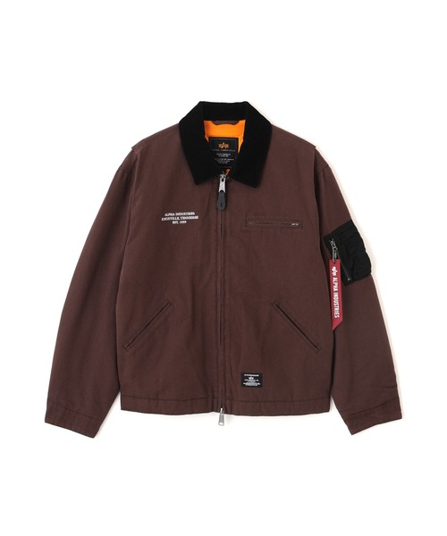 Alpha Industries(アルファインダストリーズ)の「Alpha Industries/アルファ インダストリーズ/BUTLER RELAXED FIT WORK JACKET/バトラーリラックスフィット ワークジャケット(ブルゾン・メンズ・ブラウン/ブラック・L/M/XL/S)」の2枚目の写真