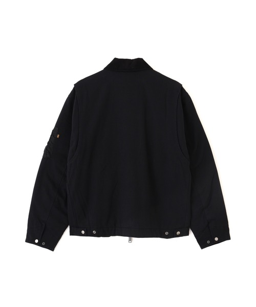 Alpha Industries(アルファインダストリーズ)の「Alpha Industries/アルファ インダストリーズ/BUTLER RELAXED FIT WORK JACKET/バトラーリラックスフィット ワークジャケット(ブルゾン・メンズ・ブラウン/ブラック・L/M/XL/S)」の3枚目の写真