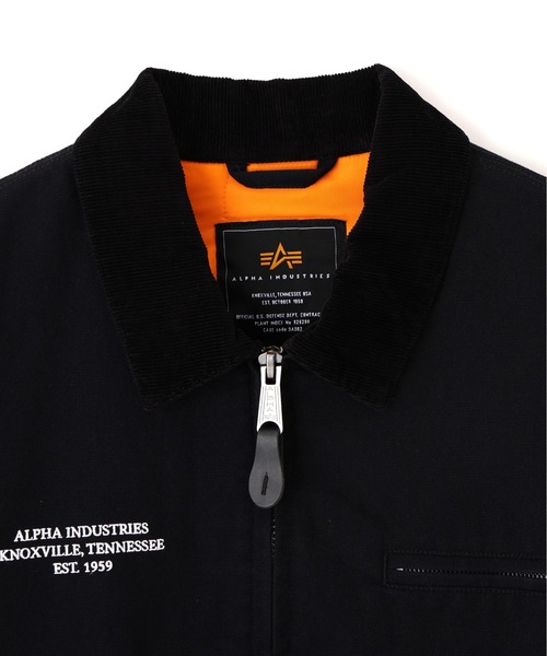 Alpha Industries(アルファインダストリーズ)の「Alpha Industries/アルファ インダストリーズ/BUTLER RELAXED FIT WORK JACKET/バトラーリラックスフィット ワークジャケット(ブルゾン・メンズ・ブラウン/ブラック・L/M/XL/S)」の4枚目の写真