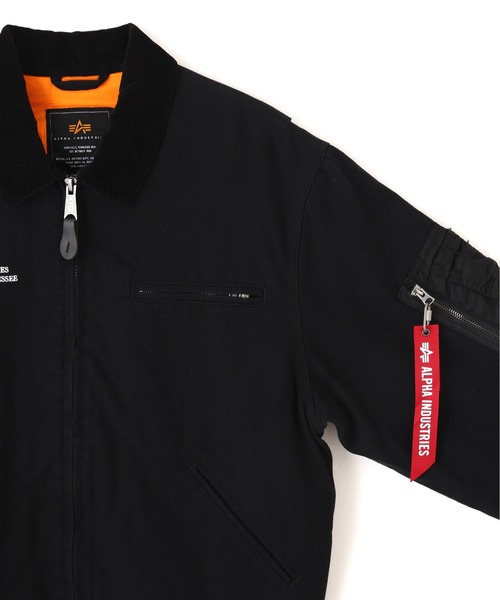 Alpha Industries(アルファインダストリーズ)の「Alpha Industries/アルファ インダストリーズ/BUTLER RELAXED FIT WORK JACKET/バトラーリラックスフィット ワークジャケット(ブルゾン・メンズ・ブラウン/ブラック・L/M/XL/S)」の5枚目の写真