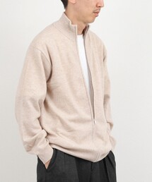 ウールカシミヤ スタンドジップニット 26AW