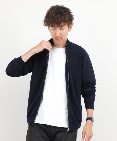 NOLLEY’S(ノーリーズ)の「ウールカシミヤ スタンドジップニット 26AW(ニット/セーター・メンズ・ライトグレー/パープル/ベージュ/ダークネイビー/グリーン・S/M/L)」の13枚目の写真