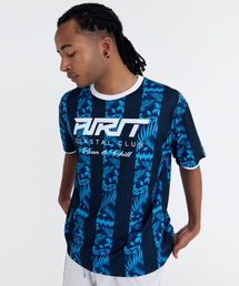 ドリフトストライプ メッシュTシャツ AM1233 BL