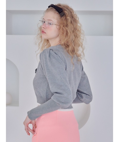 etre loin(エトルワン)の「Lace lined cardigan / レースラインカーディガン(カーディガン/ボレロ・レディース・グレー/ホワイト/グリーン・M)」の17枚目の写真