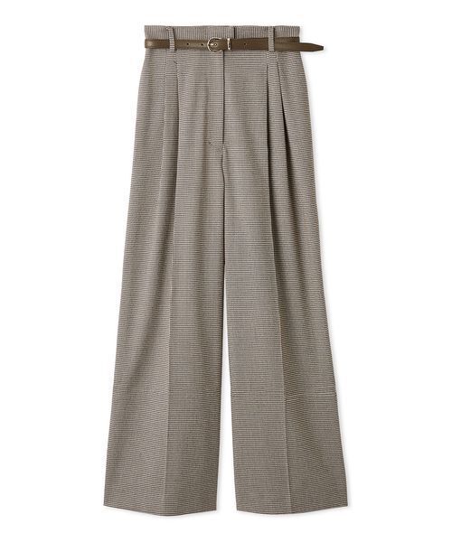 SNIDEL(スナイデル)の「【セットアップ対応】ベルト付タックパンツ(その他パンツ・レディース・グレー/チェック/ブラック・0/1)」の12枚目の写真