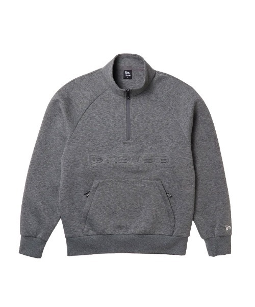 NEW ERA(ニューエラ)の「【NEW ERA】テック スウェット ハーフジップ プルオーバー Emboss Logo ゴルフ / 3カラー(スウェット・メンズ・ダークグレー/オートミール/ブラック・M/L)」の2枚目の写真