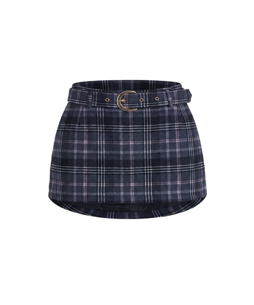 Rose Muse（ロゼミューズ）の「Low-rise check skirt（スカート・レディース・グレー/ベージュ・SMALL/MEDIUM）」の9枚目の写真